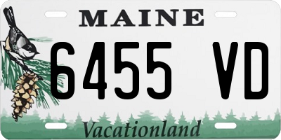 ME license plate 6455VD