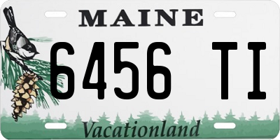 ME license plate 6456TI