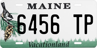 ME license plate 6456TP