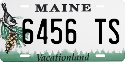 ME license plate 6456TS