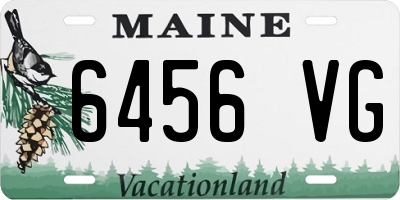 ME license plate 6456VG