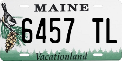 ME license plate 6457TL