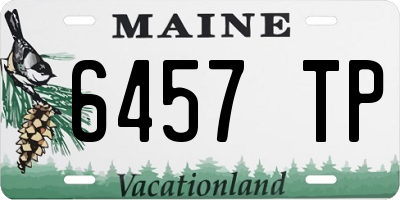ME license plate 6457TP
