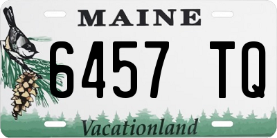 ME license plate 6457TQ