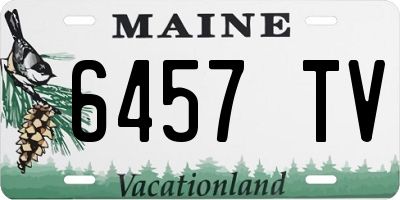 ME license plate 6457TV