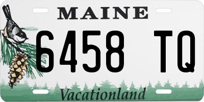 ME license plate 6458TQ