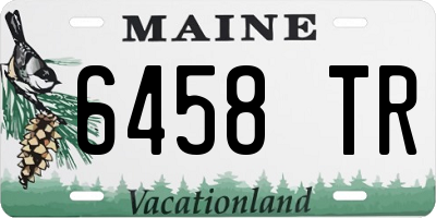 ME license plate 6458TR