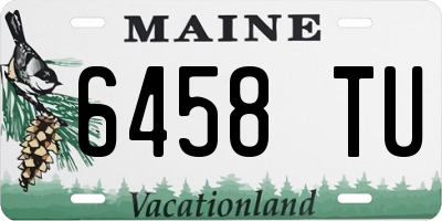 ME license plate 6458TU