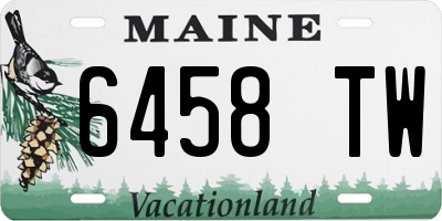 ME license plate 6458TW