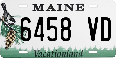 ME license plate 6458VD