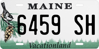 ME license plate 6459SH