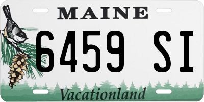 ME license plate 6459SI