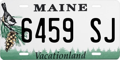 ME license plate 6459SJ