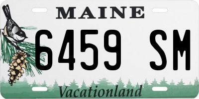 ME license plate 6459SM