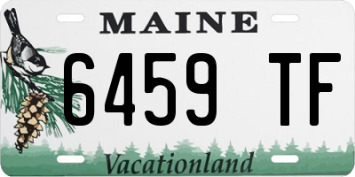 ME license plate 6459TF