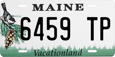 ME license plate 6459TP