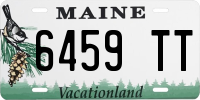 ME license plate 6459TT