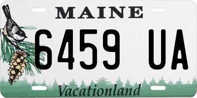 ME license plate 6459UA