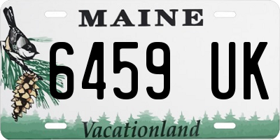 ME license plate 6459UK