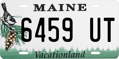 ME license plate 6459UT