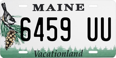 ME license plate 6459UU