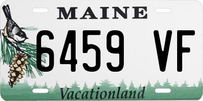 ME license plate 6459VF