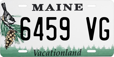 ME license plate 6459VG