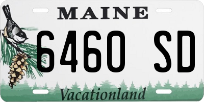 ME license plate 6460SD