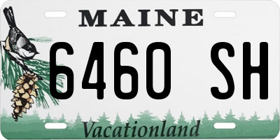 ME license plate 6460SH