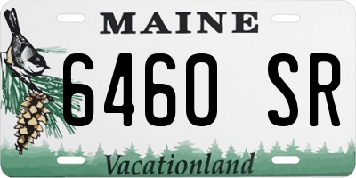 ME license plate 6460SR