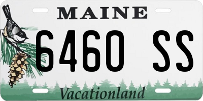 ME license plate 6460SS