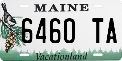 ME license plate 6460TA
