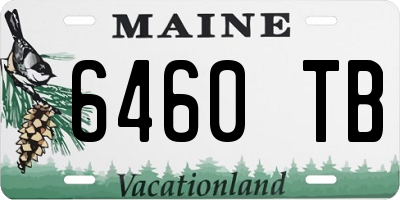ME license plate 6460TB