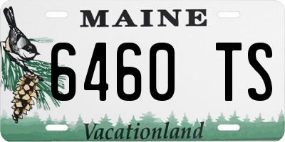 ME license plate 6460TS