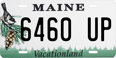ME license plate 6460UP