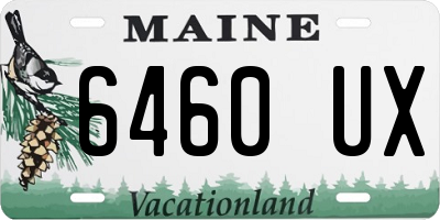 ME license plate 6460UX