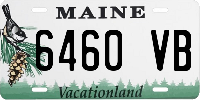 ME license plate 6460VB