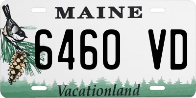 ME license plate 6460VD