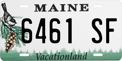 ME license plate 6461SF