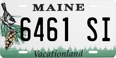 ME license plate 6461SI