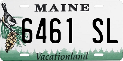ME license plate 6461SL
