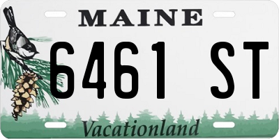 ME license plate 6461ST