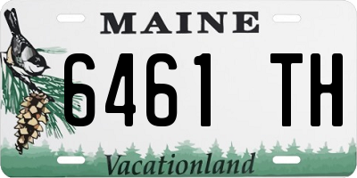 ME license plate 6461TH