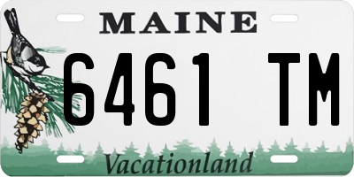 ME license plate 6461TM