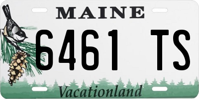 ME license plate 6461TS