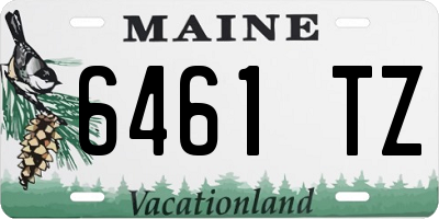 ME license plate 6461TZ