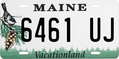 ME license plate 6461UJ