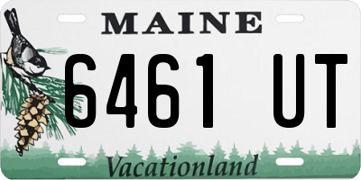 ME license plate 6461UT