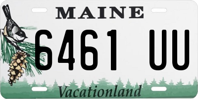 ME license plate 6461UU