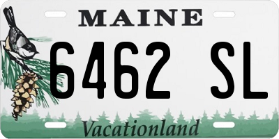ME license plate 6462SL